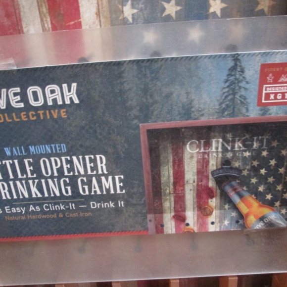 new Five Oak Collective  WALL MOUNTED Bottle Opener & Drinking Game - Picture 8 of 15